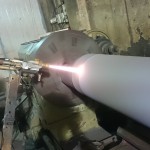HVOF coating on Paper Mill roll
